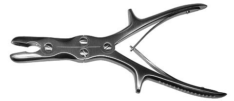 Stille-Luer Duckbill Rongeur, Double-Action, Angled To Side, 9" (23.0 Cm), 6.0 Mm Wide Jaws